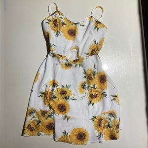 ROMWE sunflower dress